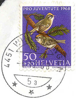 Schweiz, Wert 50 + 20 - Pro Junentute 1968